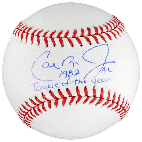 Cal Ripken Jr. Baltimore Orioles Fanatics Authentic Autographed Baseball with "1982 Rookie of the Year" Inscription - The Ballers Bank