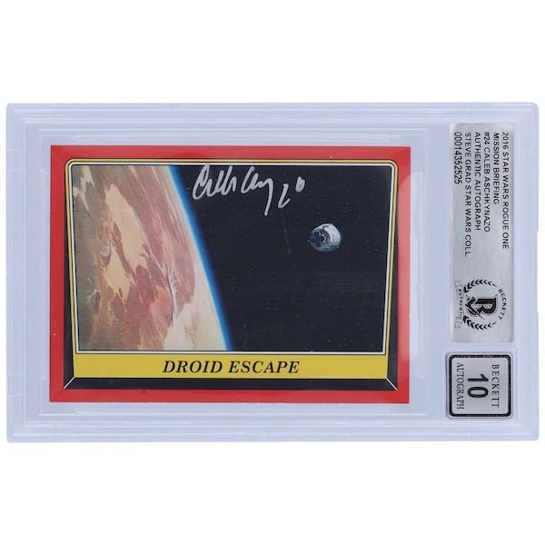 Caleb Aschkynazo Star Wars Autographed 2016 Topps Rogue One 24 BGS Authenticated 10 Card - The Ballers Bank