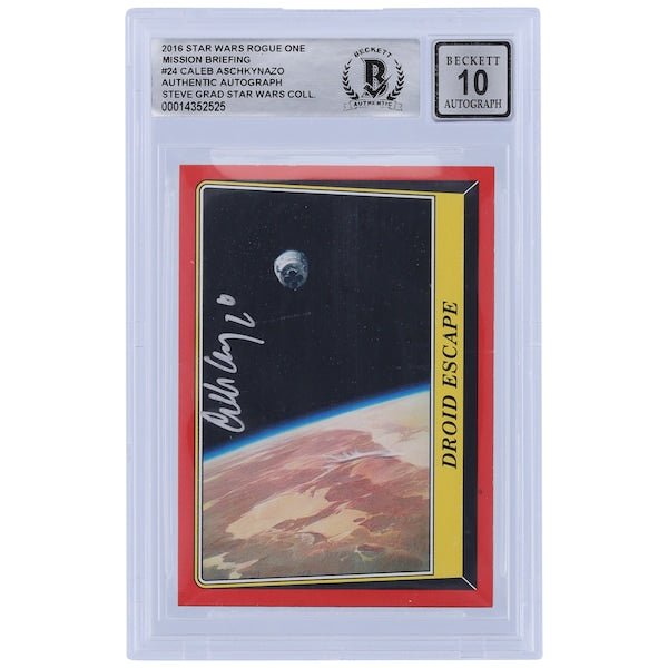 Caleb Aschkynazo Star Wars Autographed 2016 Topps Rogue One 24 BGS Authenticated 10 Card - The Ballers Bank
