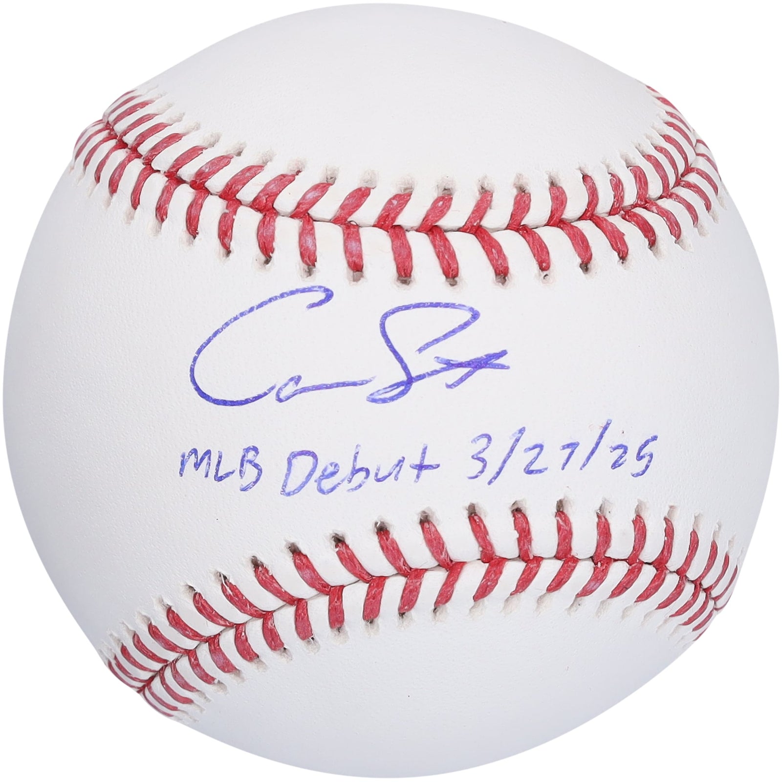 Cam Smith Houston Astros Autographed Fanatics Authentic Baseball with "MLB Debut 3/27/25" Inscription - The Ballers Bank