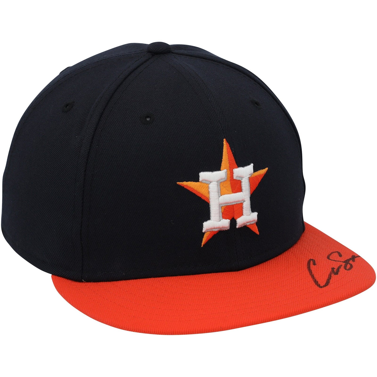 Cam Smith Houston Astros Autographed Fanatics Authentic New Era Baseball Cap - The Ballers Bank