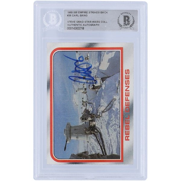 Carl Bang Star Wars Autographed 1980 Topps The Empire Strikes Back 36 BAS Authenticated Card - The Ballers Bank