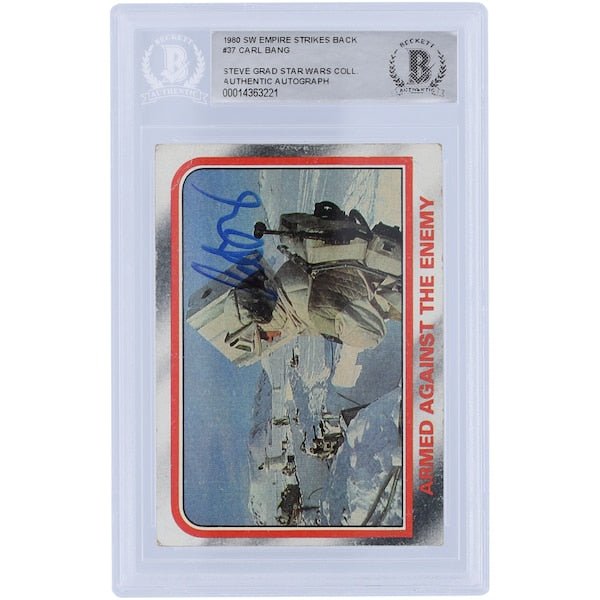 Carl Bang Star Wars Autographed 1980 Topps The Empire Strikes Back 37 BAS Authenticated Card - The Ballers Bank