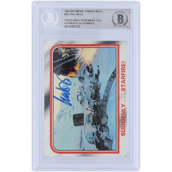 Carl Bang Star Wars Autographed 1980 Topps The Empire Strikes Back 40 BAS Authenticated Card - The Ballers Bank