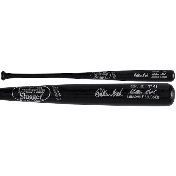 Carlton Fisk Boston Red Sox Autographed Fanatics Authentic Louisville Slugger Game Model Bat - The Ballers Bank