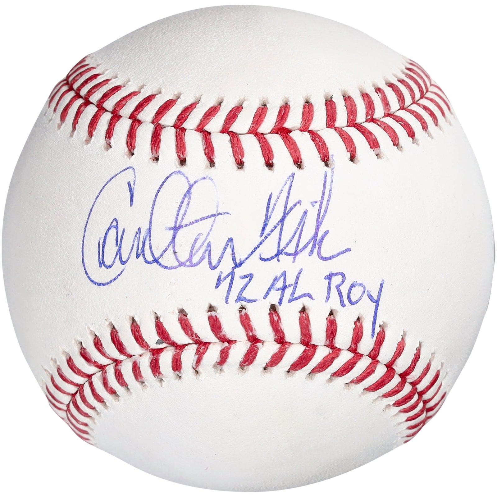 Carlton Fisk Boston Red Sox Fanatics Authentic Autographed Baseball with "1972 AL ROY" Inscription - The Ballers Bank