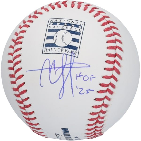 CC Sabathia New York Yankees Autographed Fanatics Authentic Hall of Fame Logo Baseball with "HOF 25" Inscription - The Ballers Bank