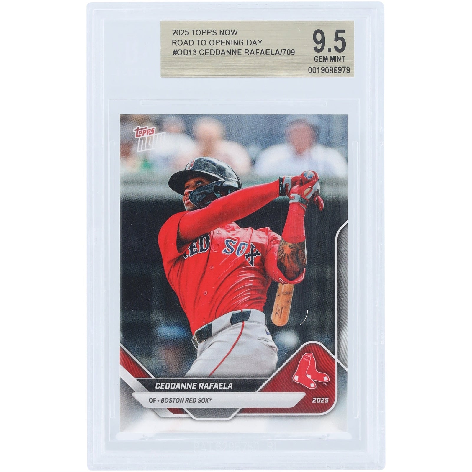 Ceddanne Rafaela Boston Red Sox 2025 Topps Now Road to Opening Day OD - 13 BGS Authenticated 9.5 Card - The Ballers Bank