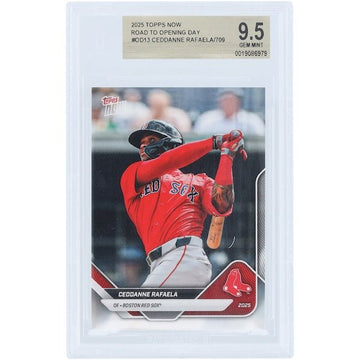 Ceddanne Rafaela Boston Red Sox 2025 Topps Now Road to Opening Day OD - 13 BGS Authenticated 9.5 Card - The Ballers Bank