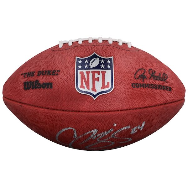 Champ Bailey Denver Broncos Autographed Fanatics Authentic Duke Full Color Football with "HOF 19" Inscription - The Ballers Bank