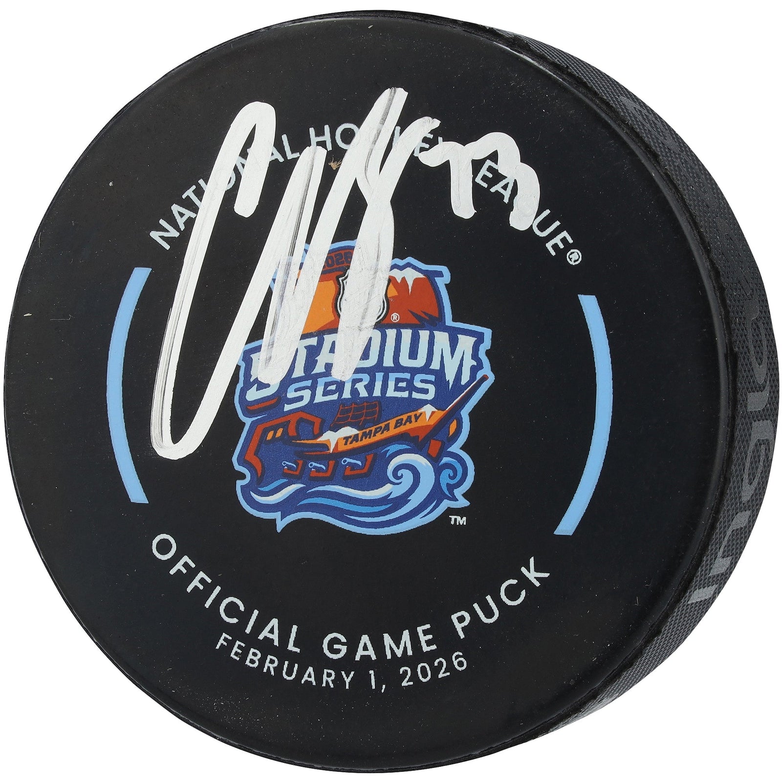 Charlie McAvoy Boston Bruins Autographed Fanatics Authentic 2026 NHL Stadium Series Official Game Puck - The Ballers Bank