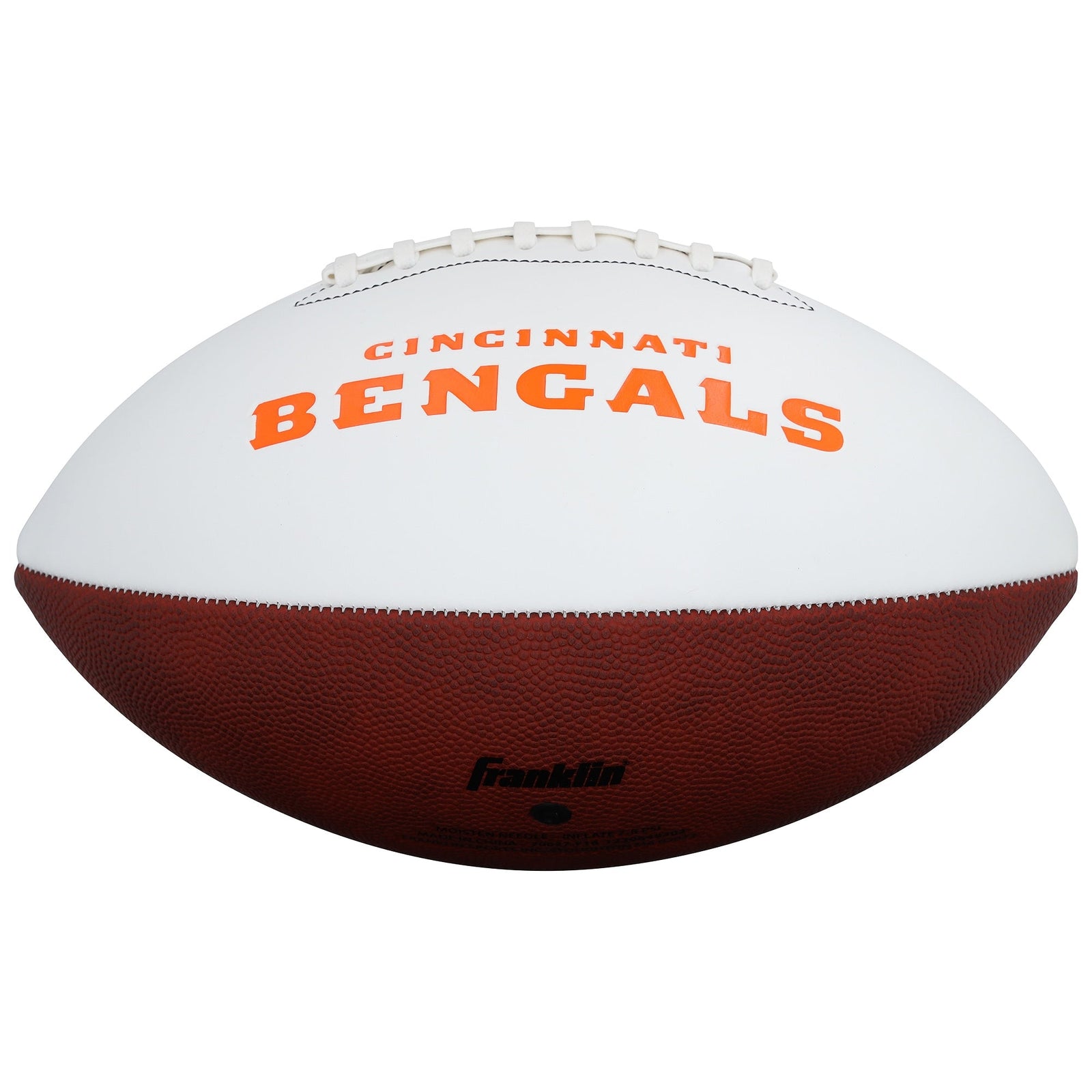 Chase Brown Cincinnati Bengals Autographed Fanatics Authentic Franklin White Panel Football - The Ballers Bank