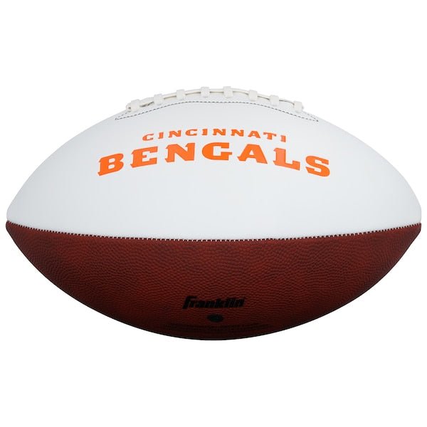 Chase Brown Cincinnati Bengals Autographed Fanatics Authentic Franklin White Panel Football - The Ballers Bank