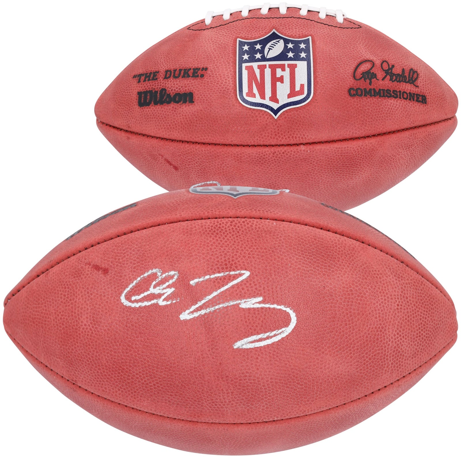 Chase Young New Orleans Saints Autographed Fanatics Authentic Wilson Duke Full Color Football - The Ballers Bank