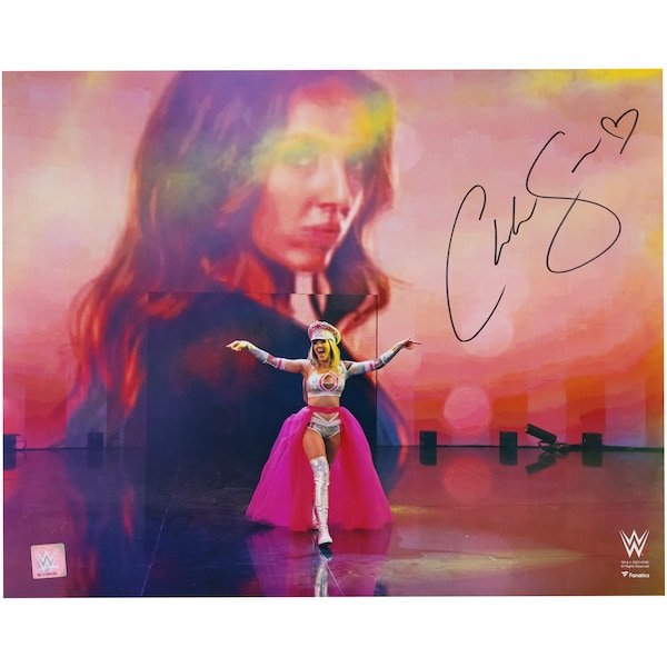 Chelsea Green Autographed WWE x Fanatics Authentic 16" x 20" Entrance Arms Out Photograph - The Ballers Bank