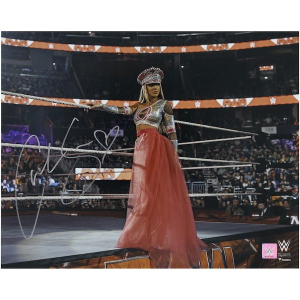 Chelsea Green WWE Autographed Fanatics Authentic 16" x 20" Standing On Apron Photograph - The Ballers Bank