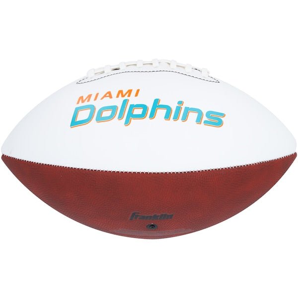 Chop Robinson Miami Dolphins Autographed Fanatics Authentic Franklin White Panel Football - The Ballers Bank