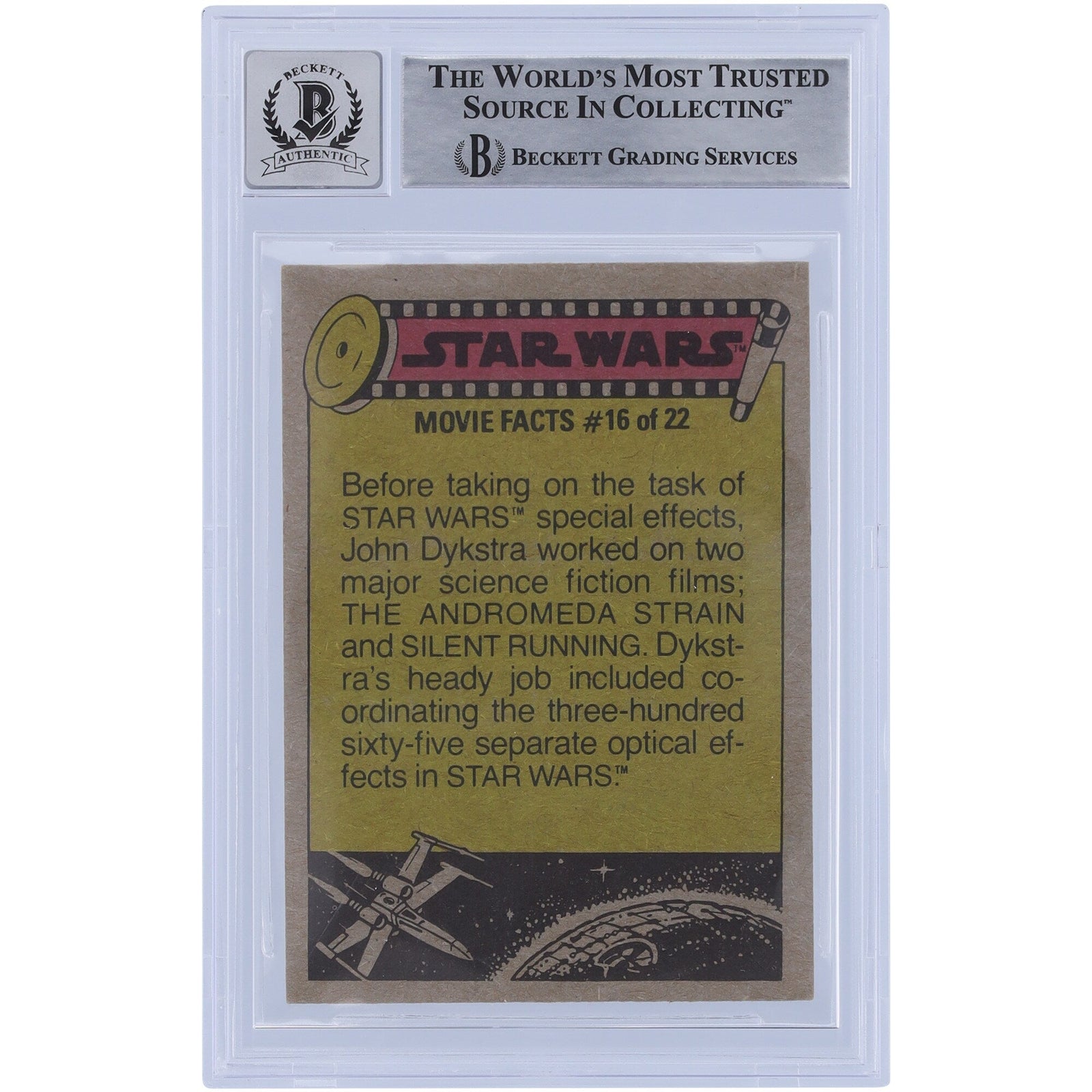 Chris Bunn Star Wars Autographed 1977 Topps Star Wars 275 BGS Authenticated 10 Card - The Ballers Bank