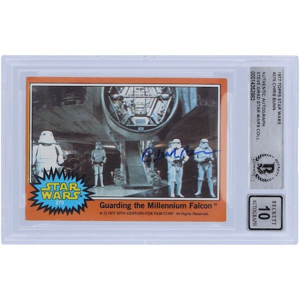 Chris Bunn Star Wars Autographed 1977 Topps Star Wars 275 BGS Authenticated 10 Card - The Ballers Bank