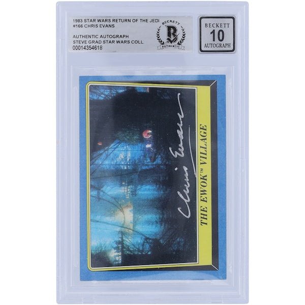 Chris Evans Star Wars Autographed 1983 Topps Return of the Jedi 166 BGS Authenticated 10 Card - The Ballers Bank
