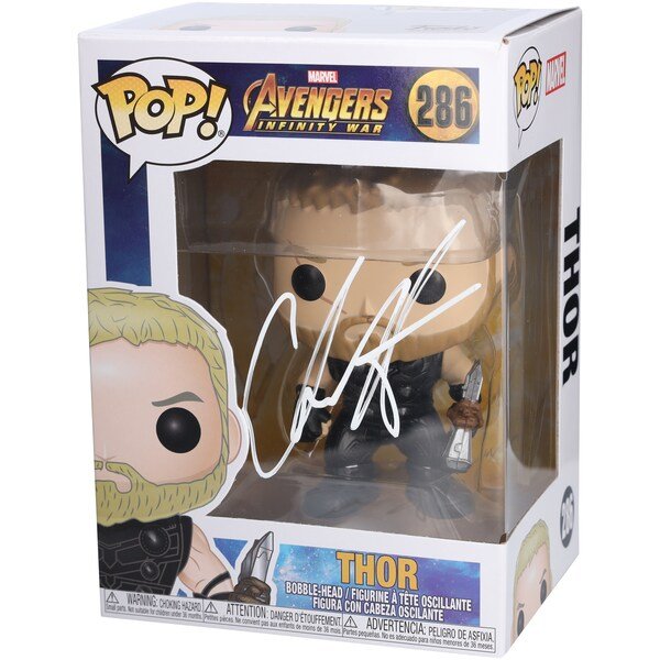 Chris Hemsworth Avengers Infinity War Autographed Fanatics Authentic Thor 286 Funko Pop! - The Ballers Bank
