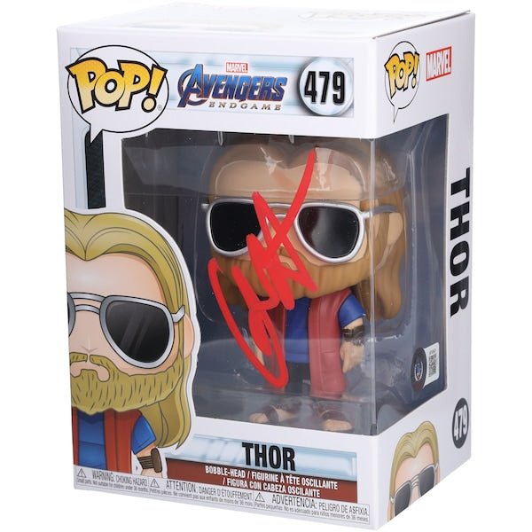 Chris Hemsworth The Avengers: Endgame Autographed Fanatics Authentic Thor 479 Funko Pop! Vinyl Figure - Signed in Red Ink - BAS - The Ballers Bank