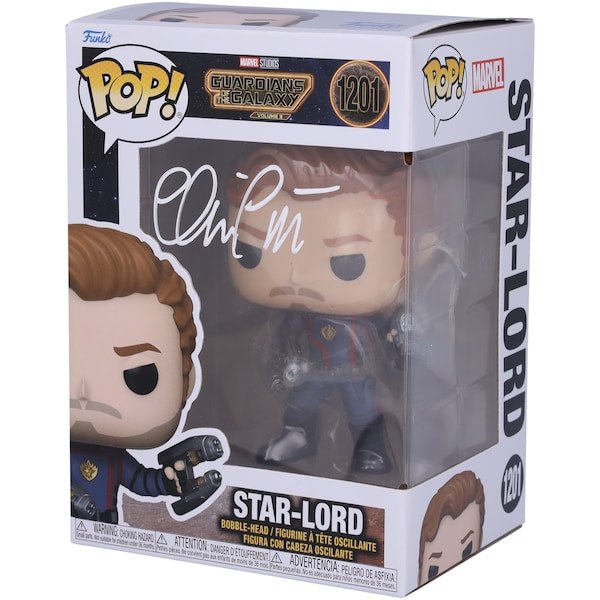 Chris Pratt Guardians of the Galaxy Volume 3 Autographed Fanatics Authentic 1201 Funko Pop! - The Ballers Bank