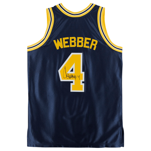 Chris Webber Michigan Wolverines Fanatics Authentic Autographed Mitchell & Ness 1991 - 92 Authentic Jersey - Navy - The Ballers Bank