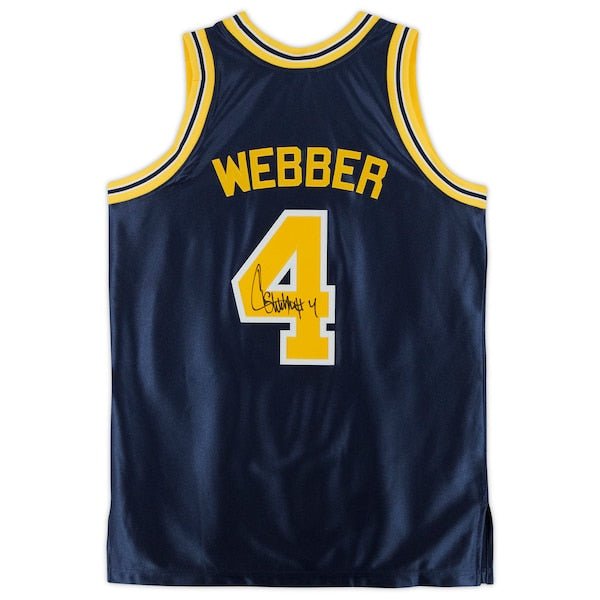 Chris Webber Michigan Wolverines Fanatics Authentic Autographed Mitchell & Ness 1991 - 92 Authentic Jersey - Navy - The Ballers Bank