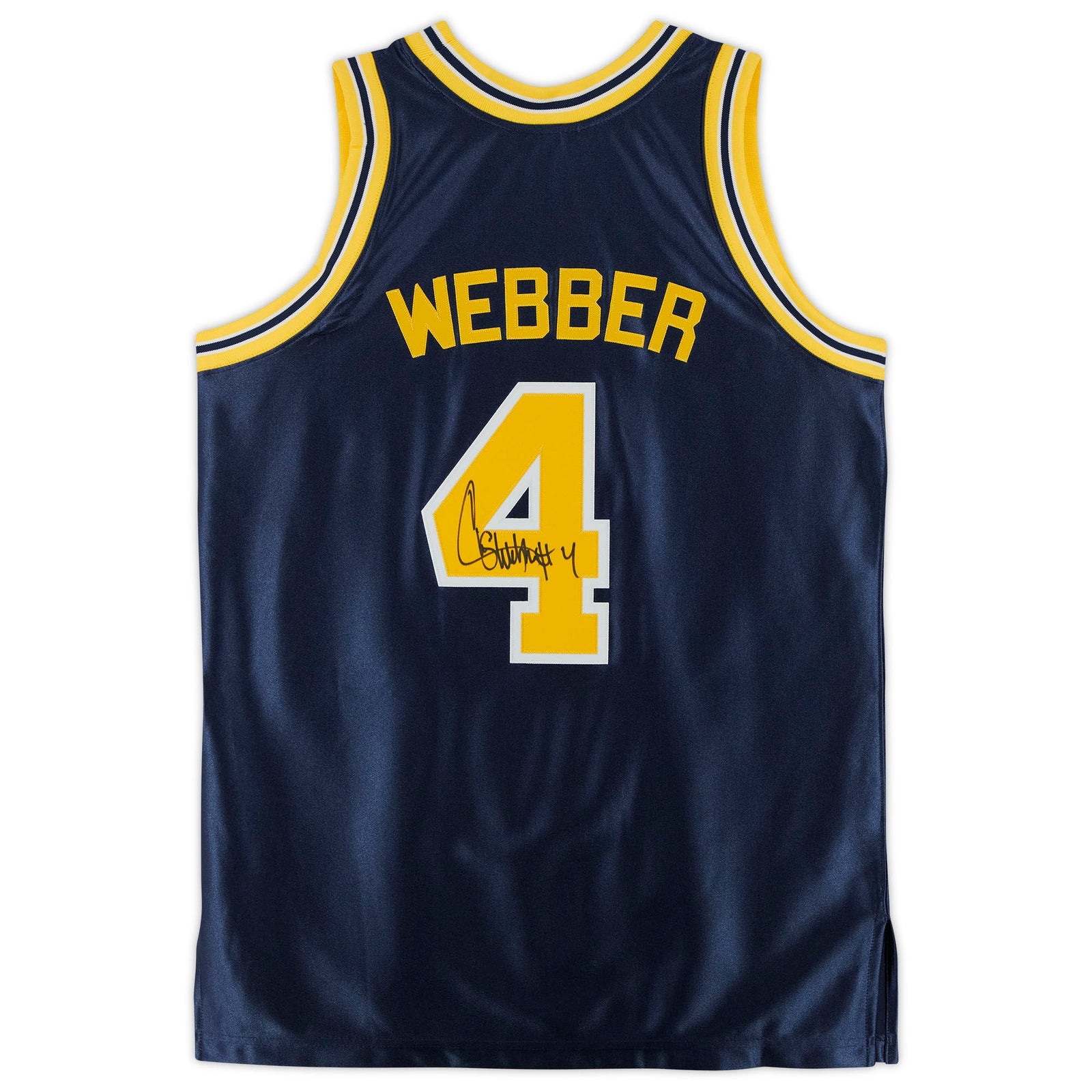 Chris Webber Michigan Wolverines Fanatics Authentic Autographed Mitchell & Ness 1991 - 92 Authentic Jersey - Navy - The Ballers Bank