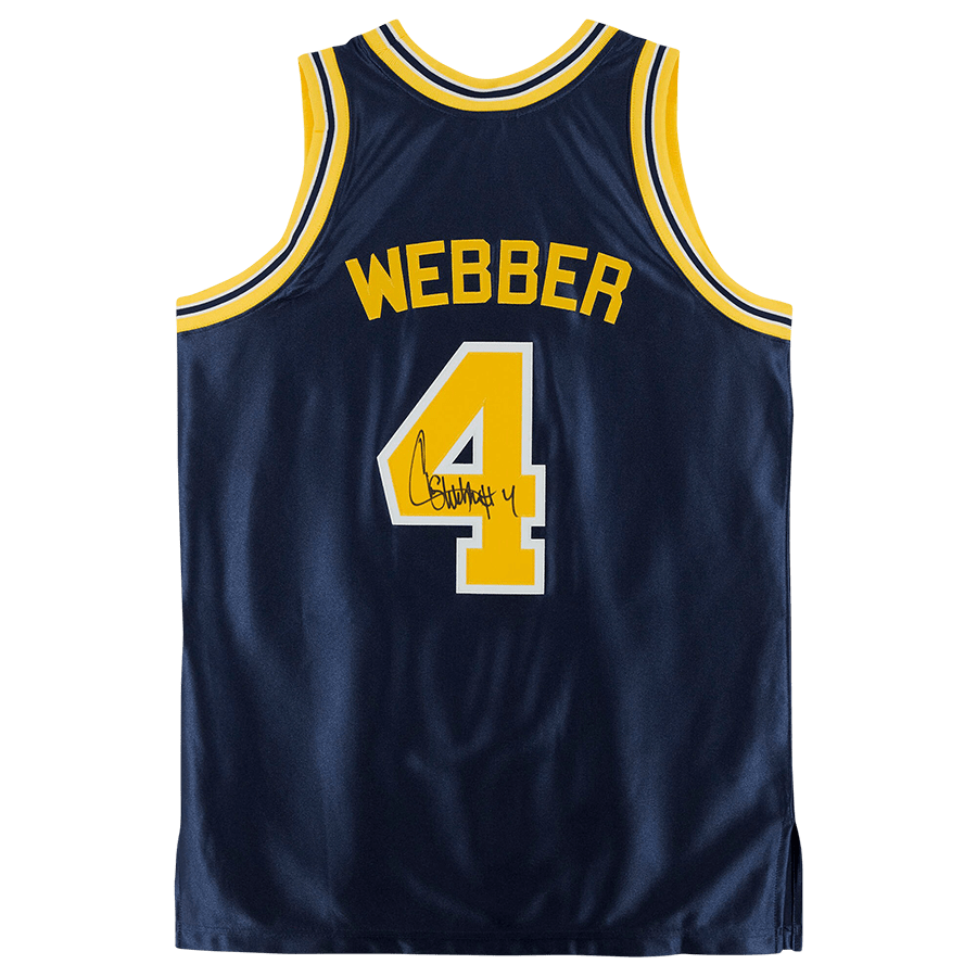 Chris Webber Michigan Wolverines Fanatics Authentic Autographed Mitchell & Ness 1991 - 92 Authentic Jersey - Navy - The Ballers Bank