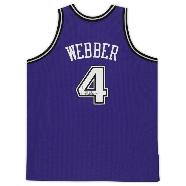 Chris Webber Sacramento Kings Fanatics Authentic Autographed 1998 - 99 Mitchell & Ness Authentic Jersey - Purple - The Ballers Bank