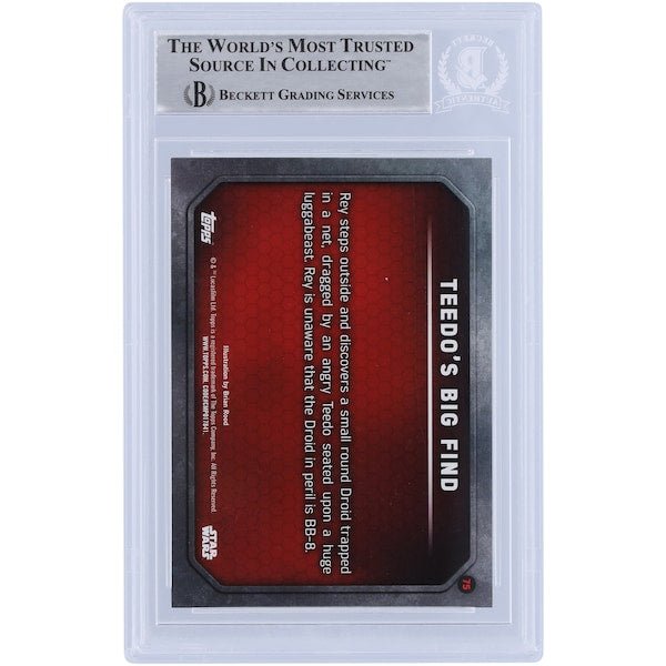 Christian Alzmann Star Wars Autographed 2015 Topps 75 BAS Authenticated Card - The Ballers Bank
