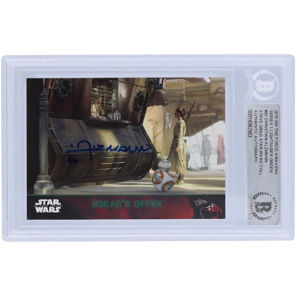 Christian Alzmann Star Wars Autographed 2015 Topps 82 BAS Authenticated Card - The Ballers Bank