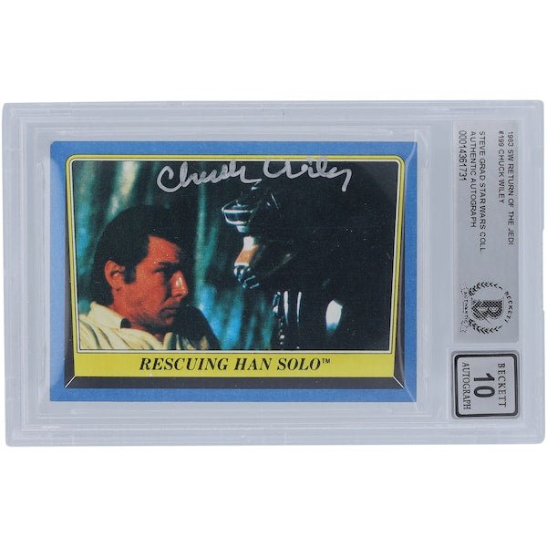 Chuck Wiley Star Wars Autographed 1983 Topps Return of the Jedi 199 BGS Authenticated 10 Card - The Ballers Bank