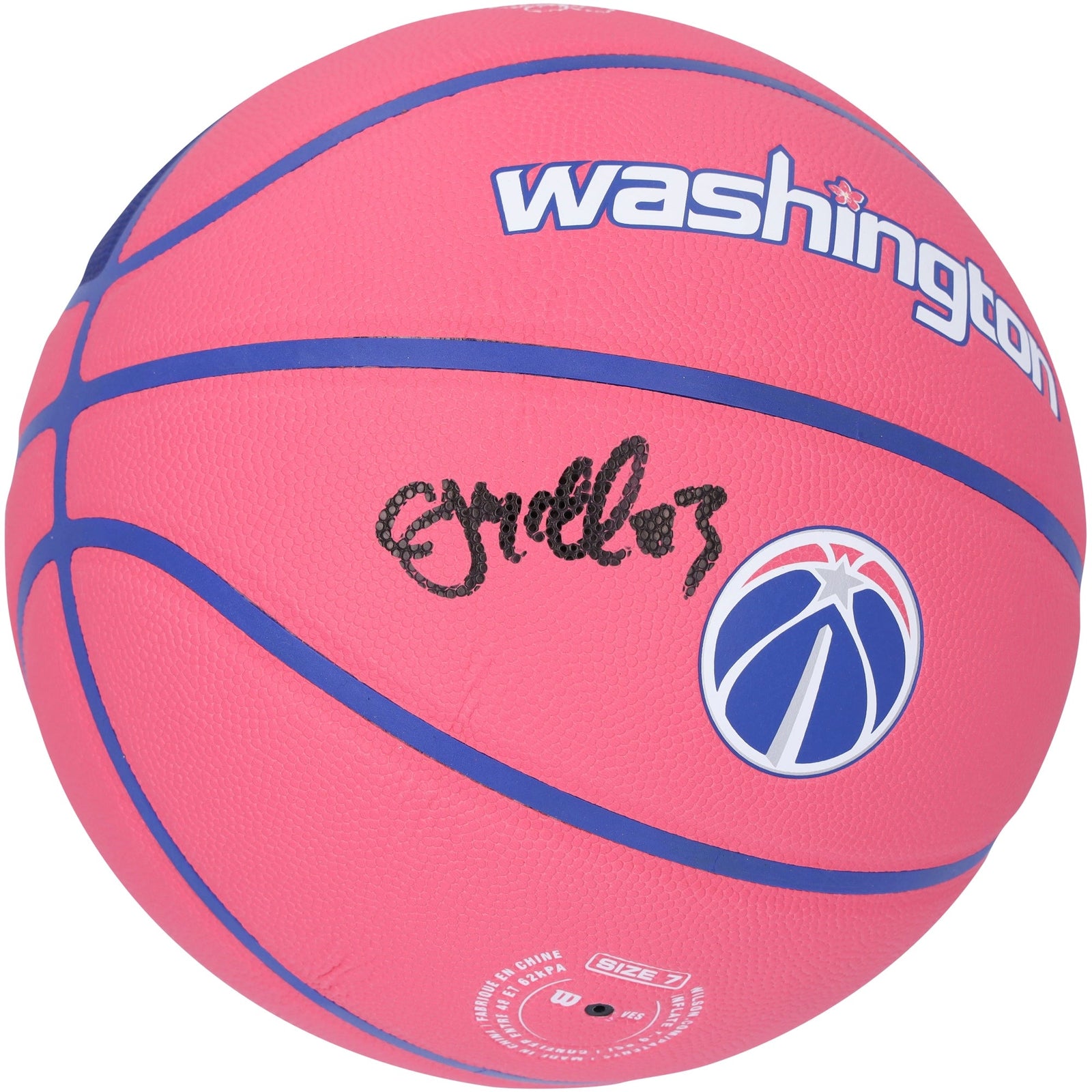CJ McCollum Washington Wizards Autographed Fanatics Authentic Wilson 2022 - 23 City Edition Collector's Basketball - The Ballers Bank