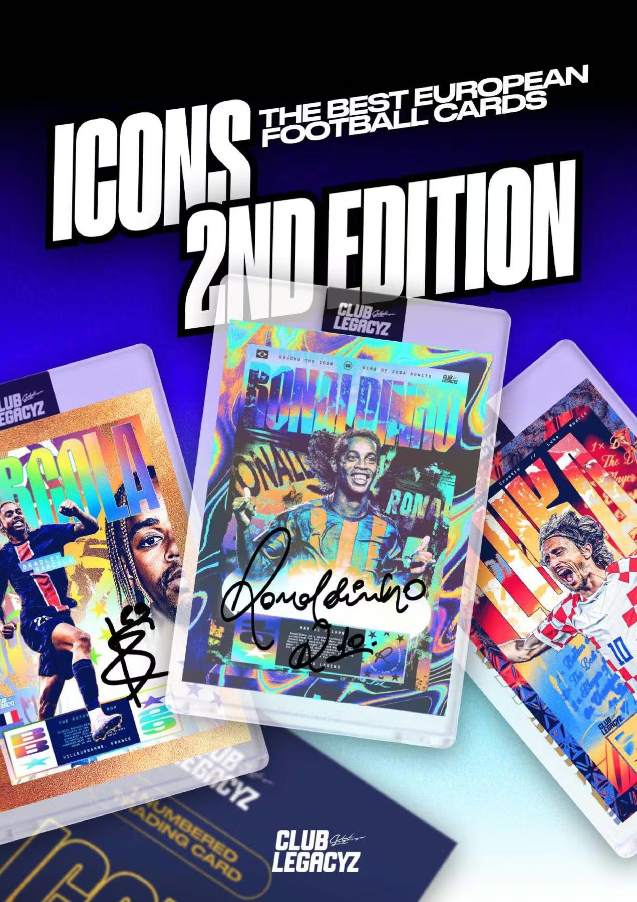 2025 Club Legacyz Icons Soccer Second Edition Hobby Trading Cards LV