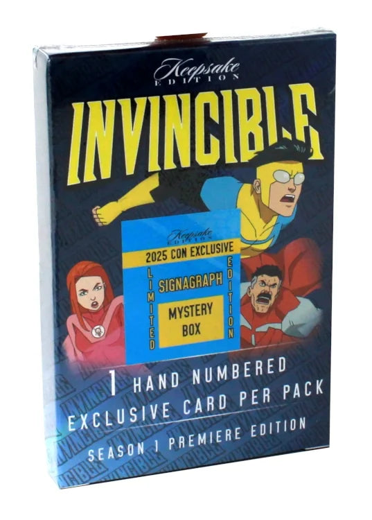2025 Keepsake Invincible Season 1 Premiere Comic Con Exclusive Laser Signagraph Mystery 10 Box Lot - B2