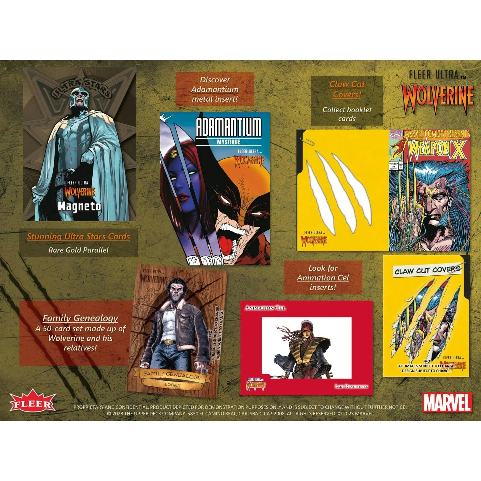2024 Upper Deck Marvel Fleer Ultra Wolverine Hobby Box (Ships Sealed Only)