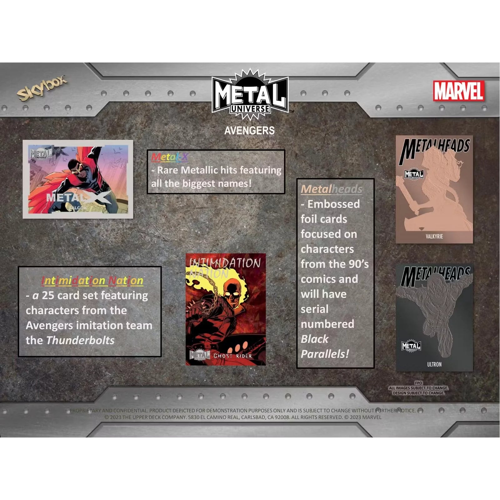 2024 Upper Deck Marvel Metal Universe Avengers Hobby 12-Box Case (Ships Sealed Only)