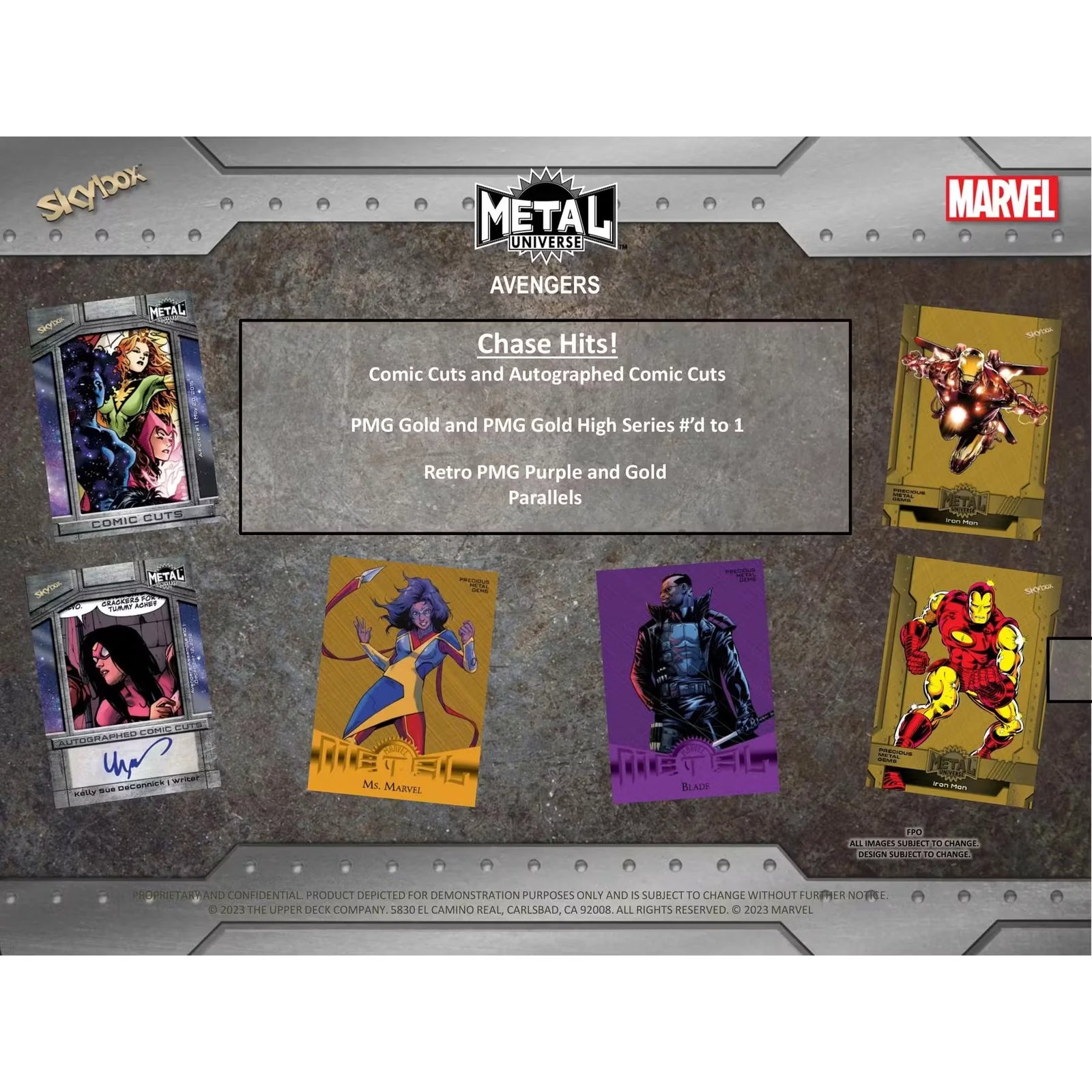 2024 Upper Deck Marvel Metal Universe Avengers Hobby 12-Box Case (Ships Sealed Only)