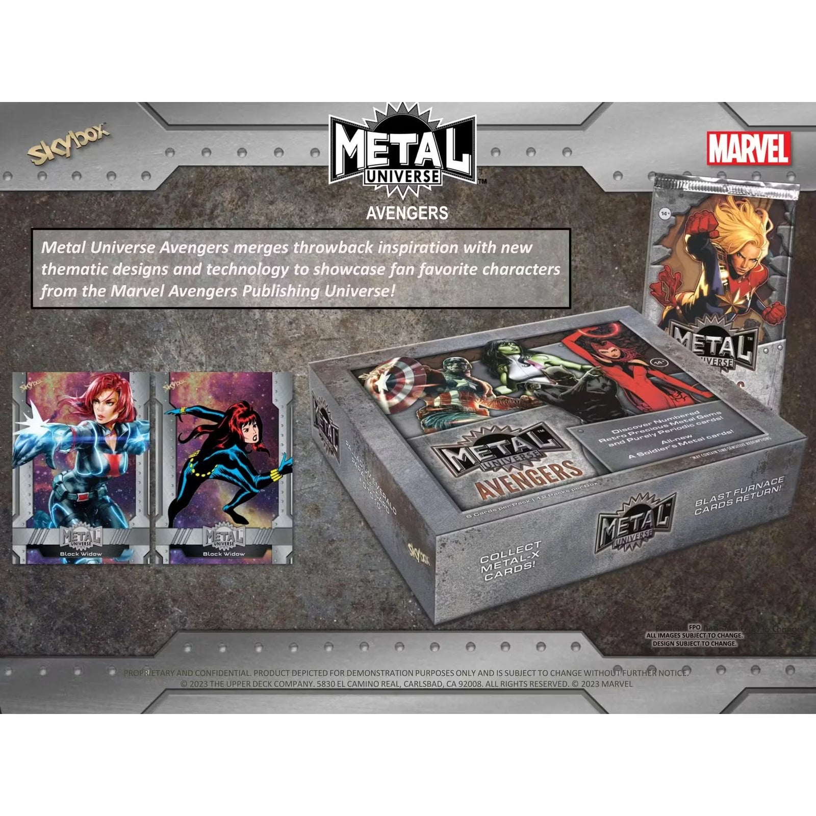 2024 Upper Deck Marvel Metal Universe Avengers Hobby 12-Box Case (Ships Sealed Only)
