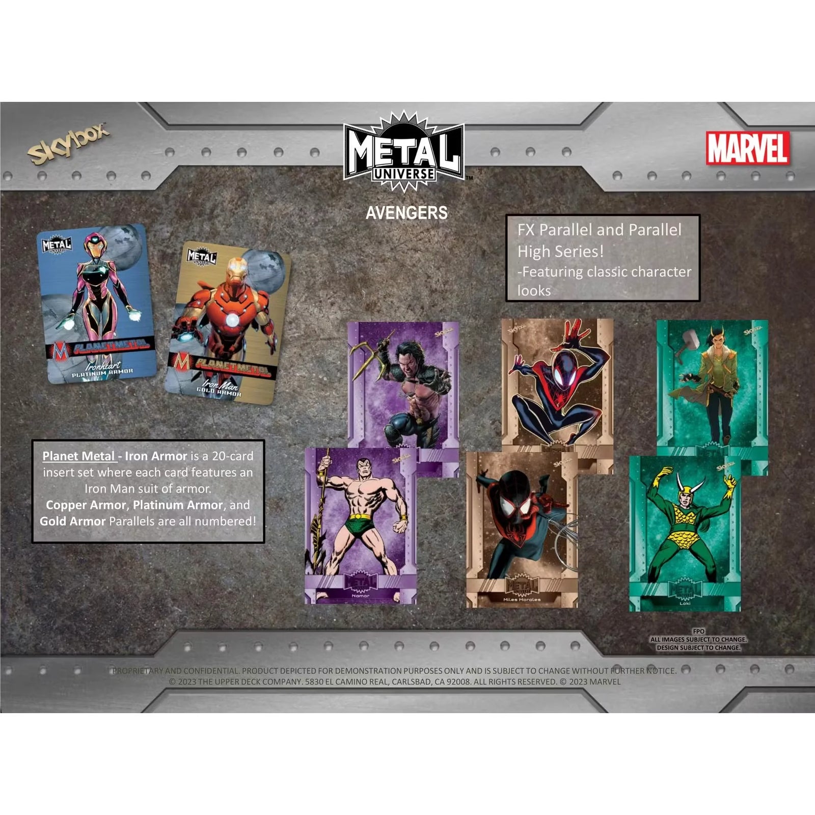 2024 Upper Deck Marvel Metal Universe Avengers Hobby 12-Box Case (Ships Sealed Only)