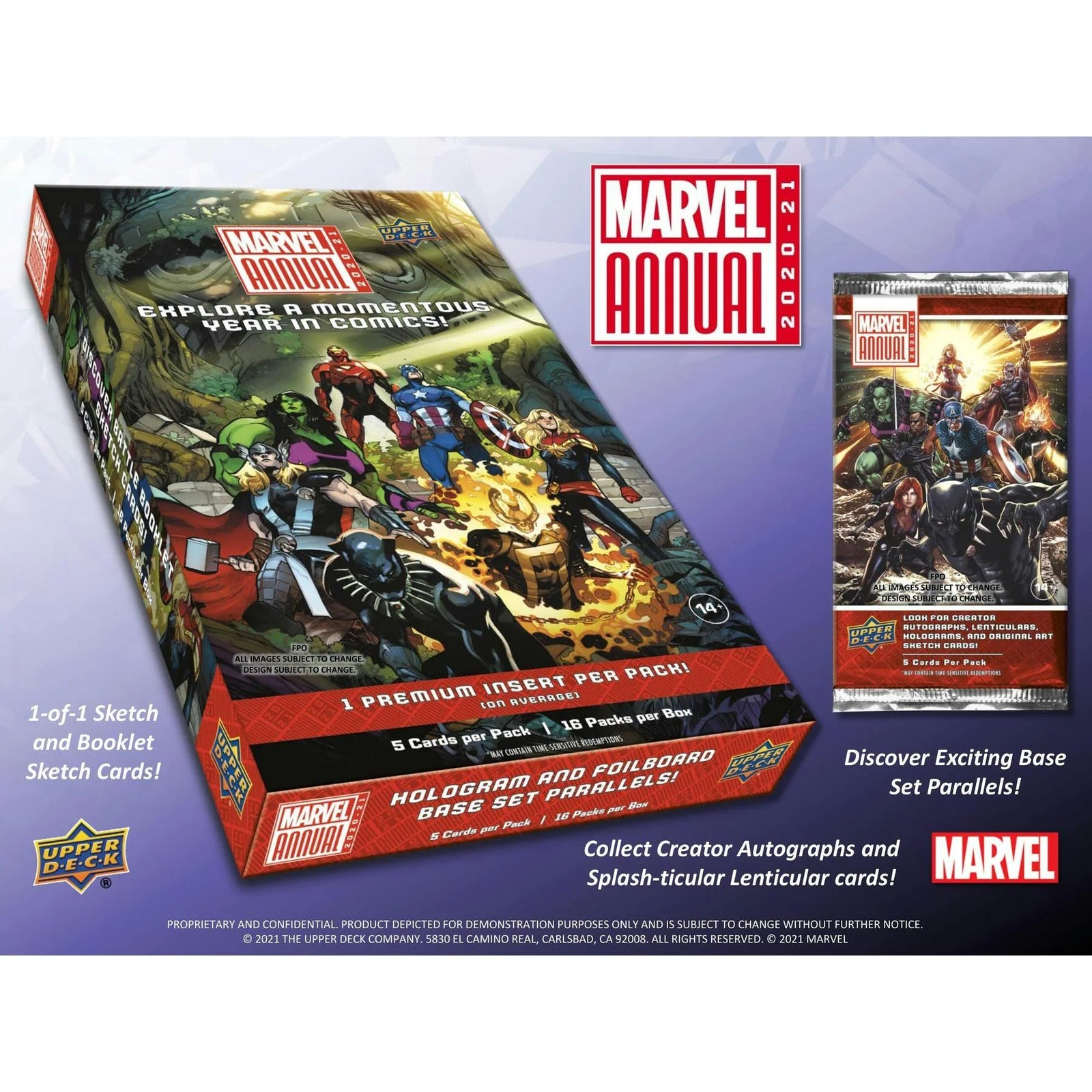 2020-21 Upper Deck Marvel Annual Hobby Box (Ships Sealed Only) - D