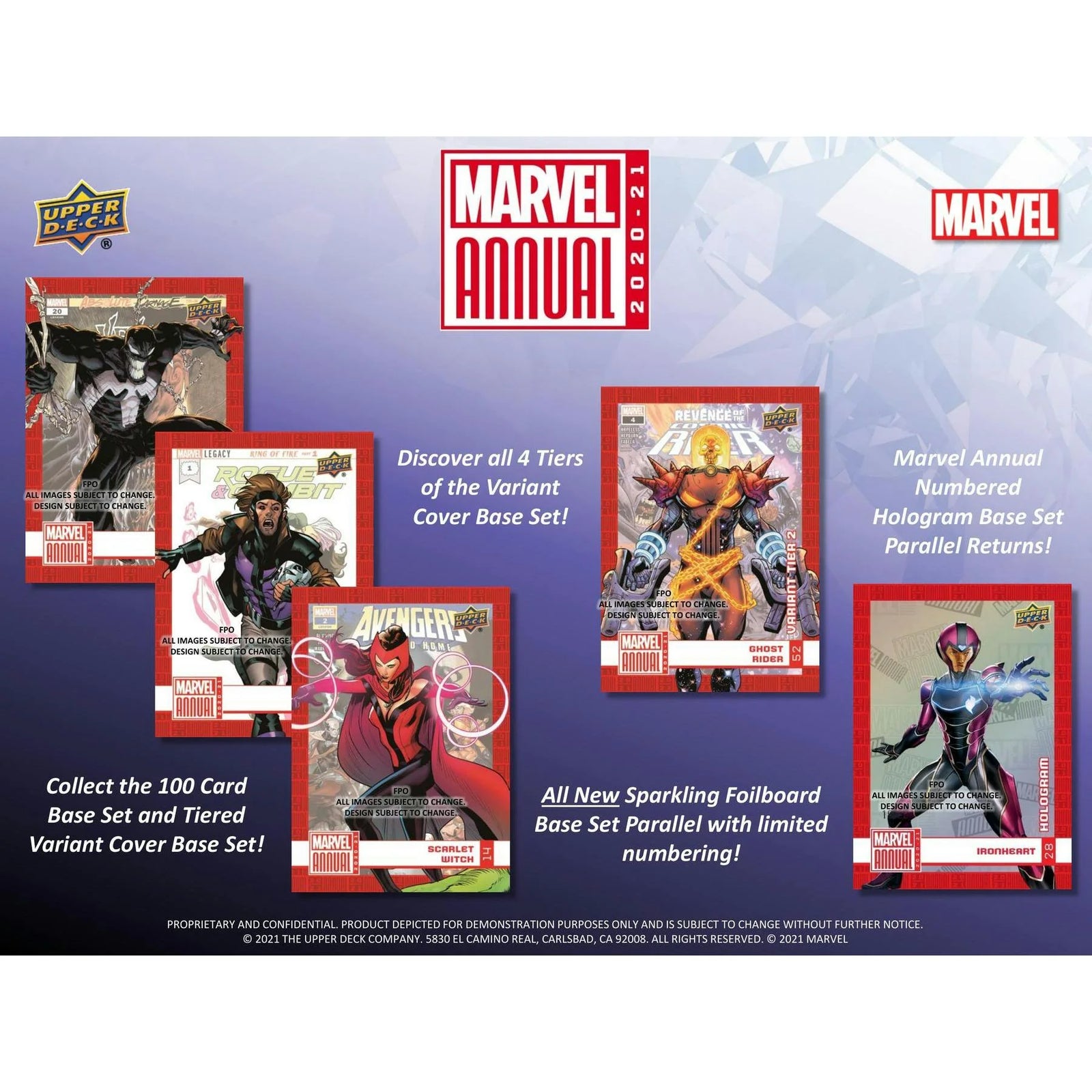 2020-21 Upper Deck Marvel Annual Hobby Box (Ships Sealed Only) - D