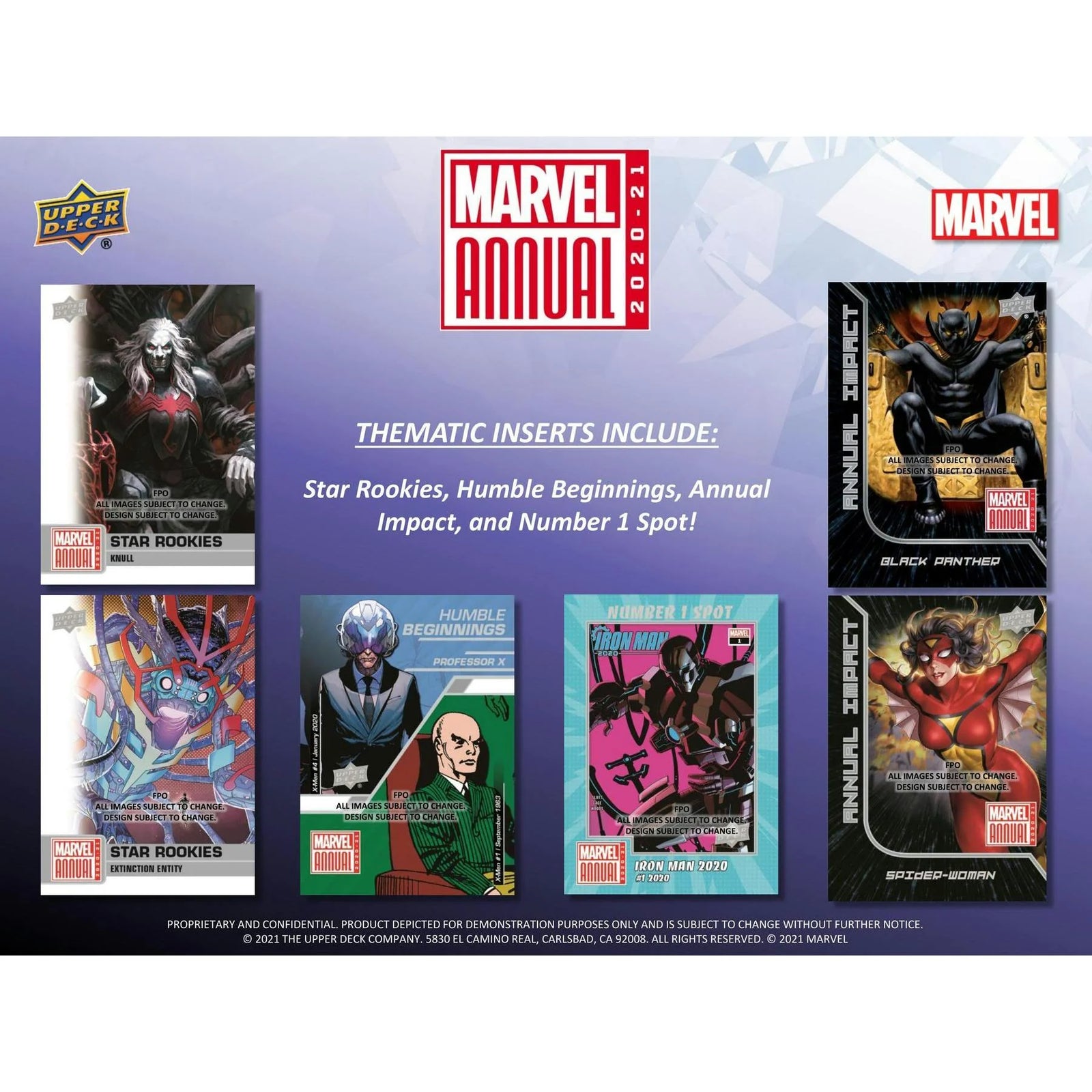 2020-21 Upper Deck Marvel Annual Hobby Box (Ships Sealed Only) - D