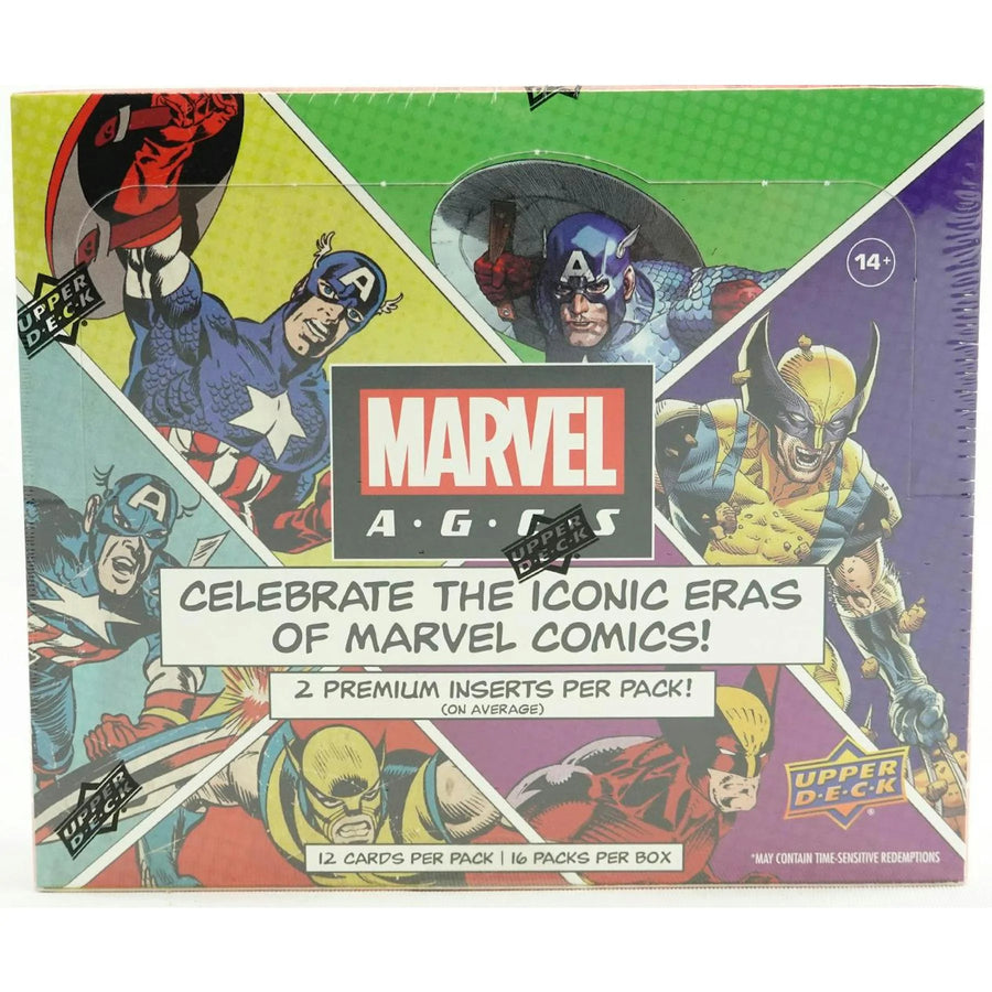 Marvel Ages Trading Cards Hobby Box (2020 Upper Deck) (Ships Sealed Only)