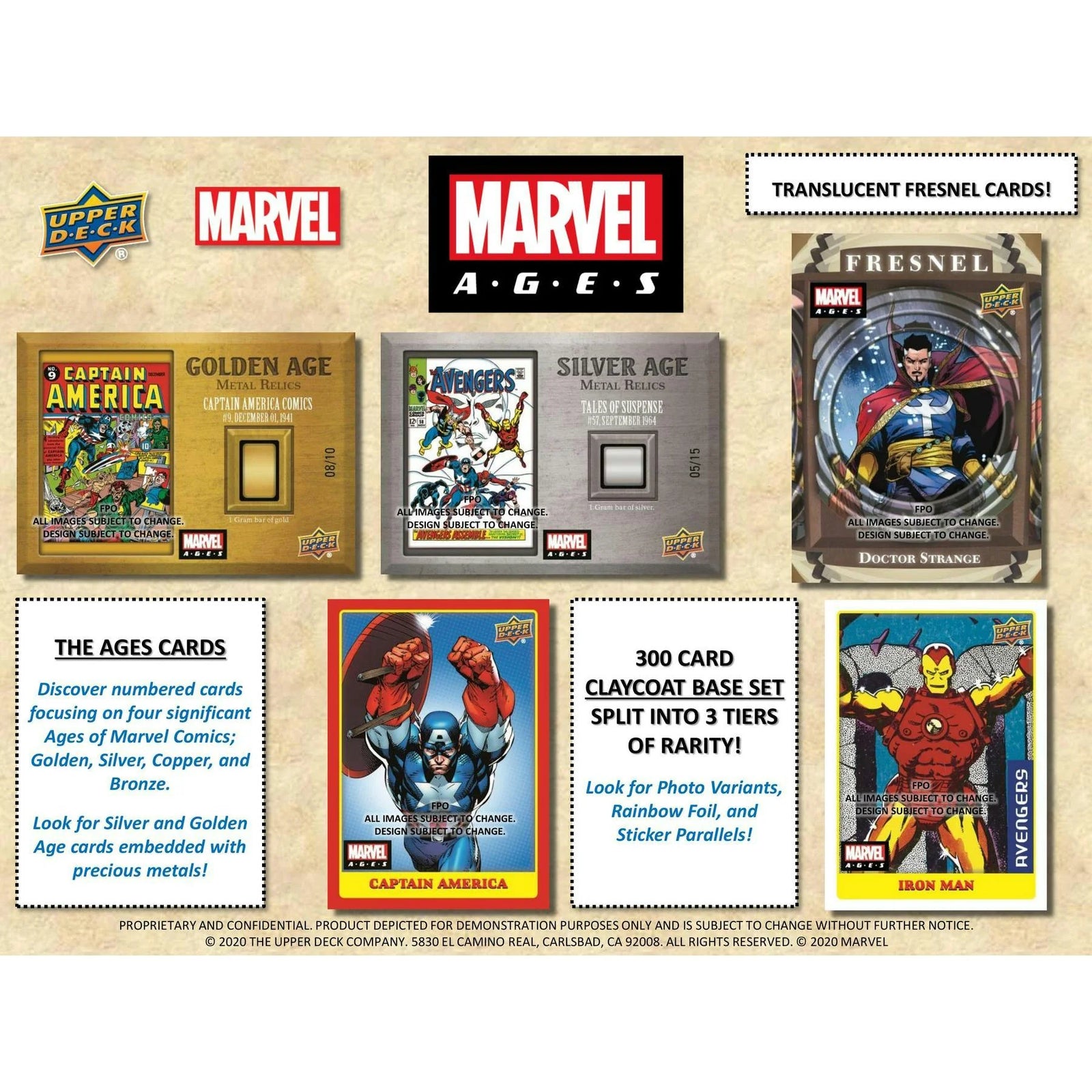 Marvel Ages Trading Cards Hobby Box (2020 Upper Deck) (Ships Sealed Only)