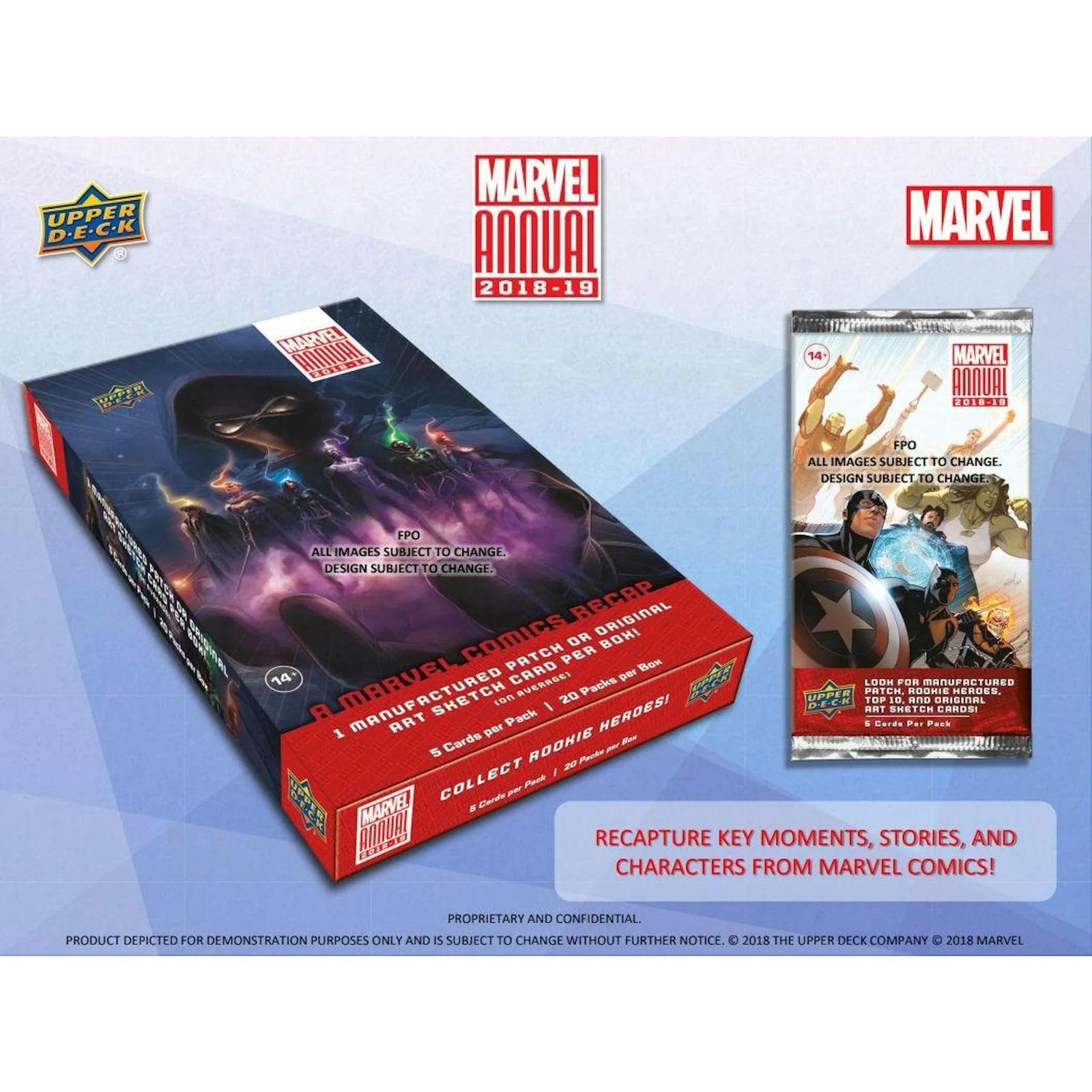 2018-19 Upper Deck Marvel Annual Trading Cards Box (Ships Sealed Only)