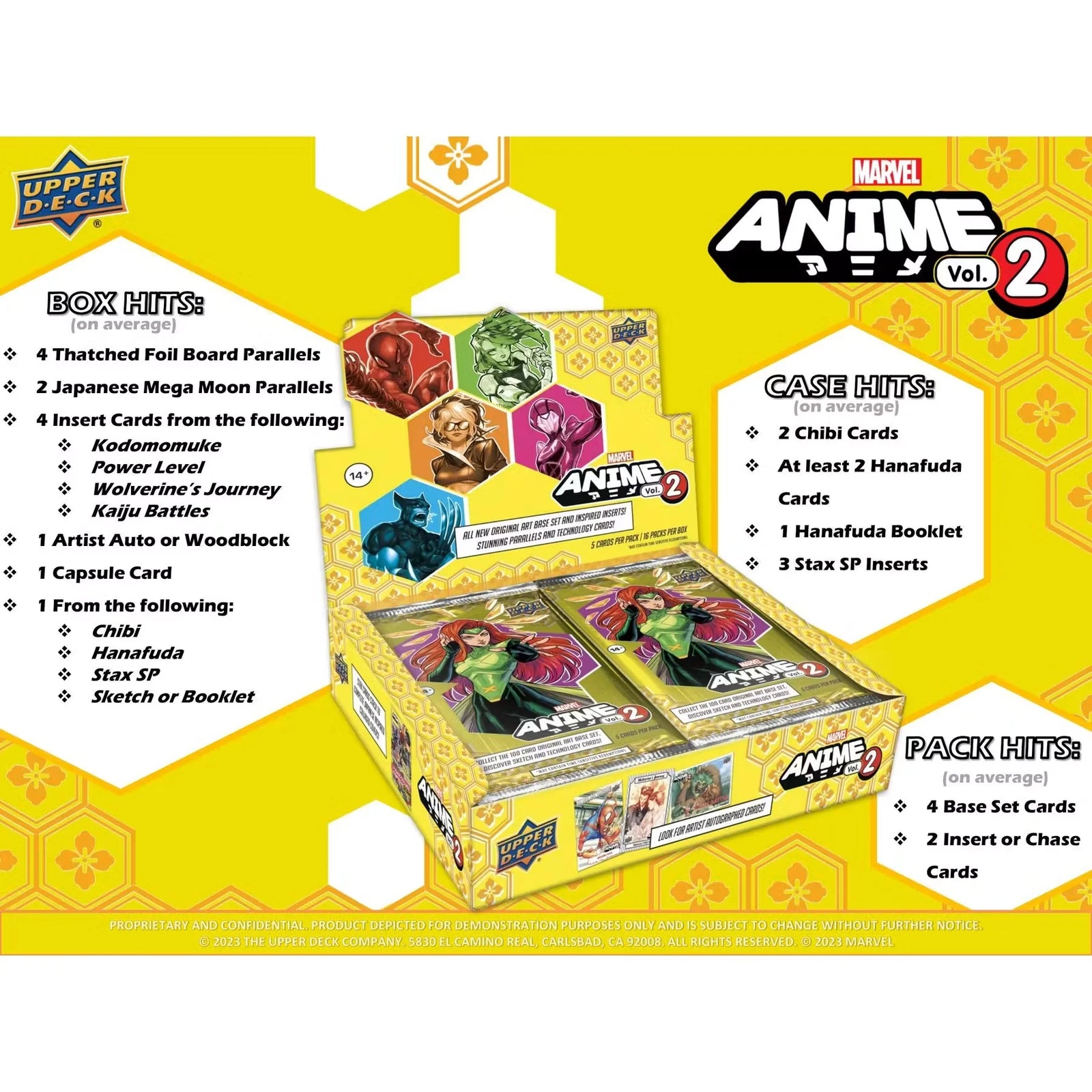 2023 Upper Deck Marvel Anime Volume 2 Hobby Box (Ships Sealed Only)